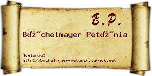 Büchelmayer Petúnia névjegykártya